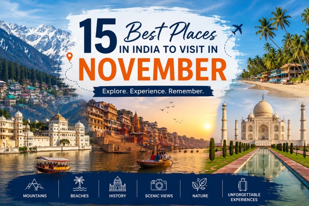 15 Best places in India to Visit in November